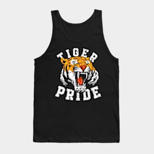 Jungle King: Majestic Tiger PRIDE Wild on Striking Graphic Tee Tank Top